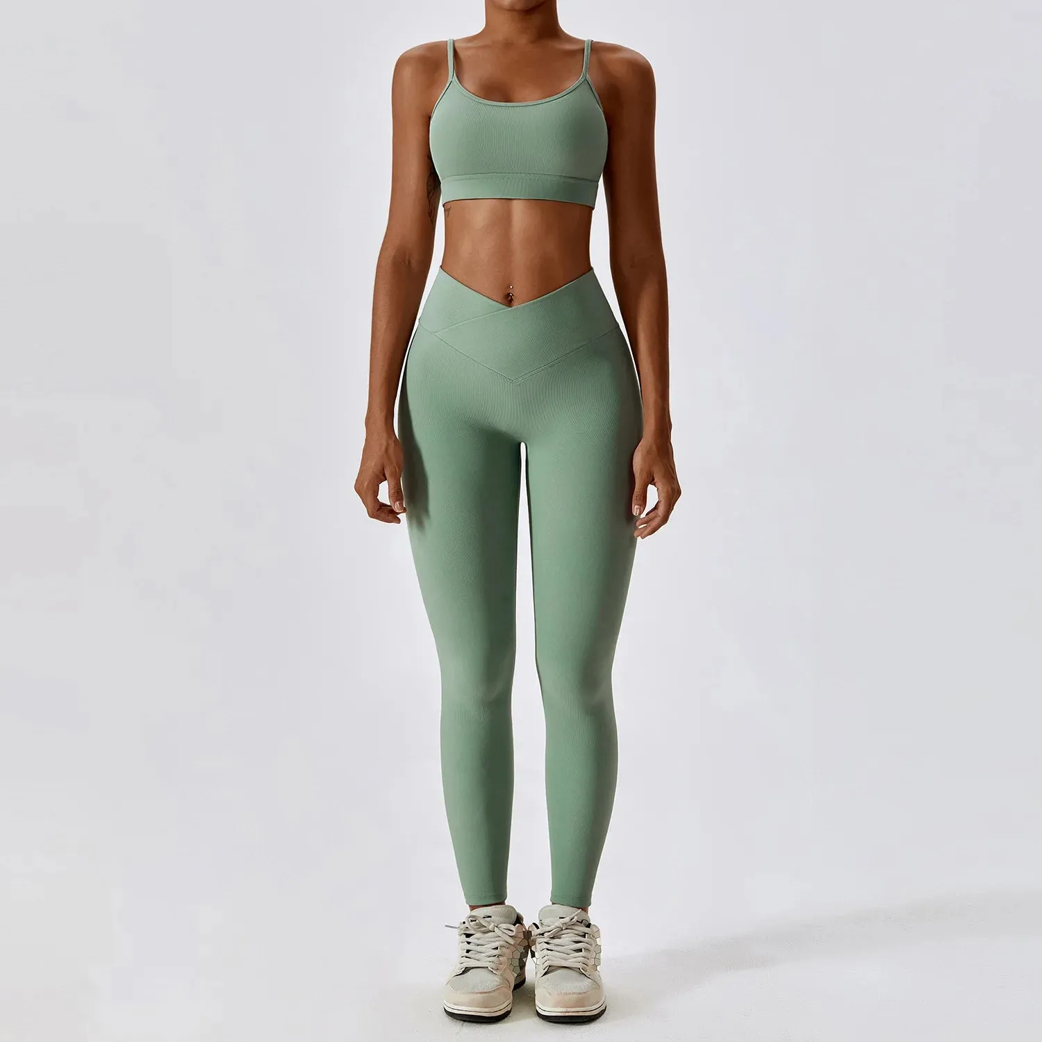 New Naked Feeling Flared Pants Yoga Suit