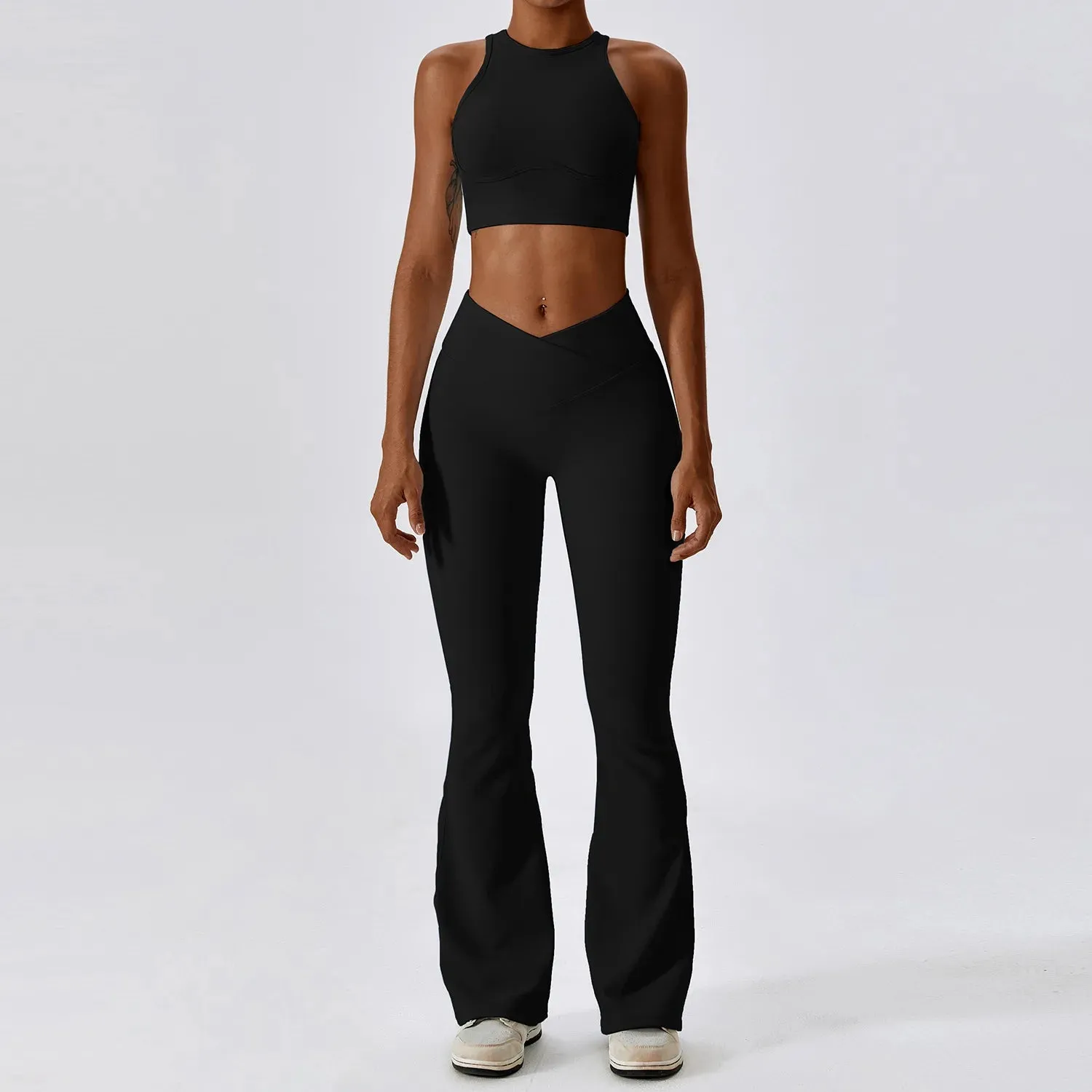 New Naked Feeling Flared Pants Yoga Suit