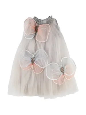 Nikolia   Tulle dress w/ butterfly appliqués 