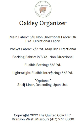 Oakley Organizer