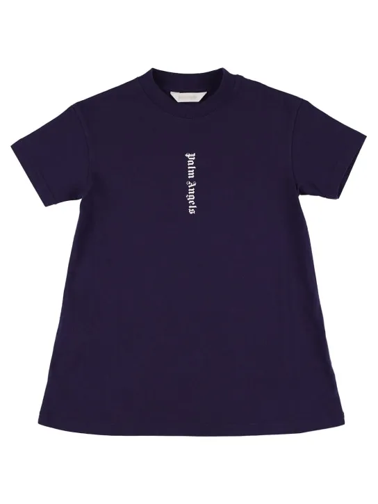 Palm Angels   Logo print cotton dress 