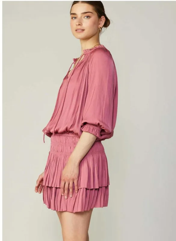 Pleated Mini Dress
