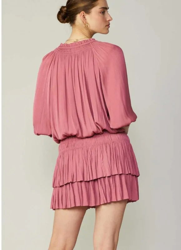Pleated Mini Dress