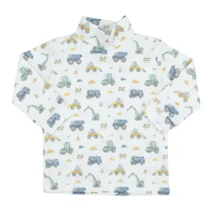 Printed Pima Turtleneck - Construction Site - FINAL SALE