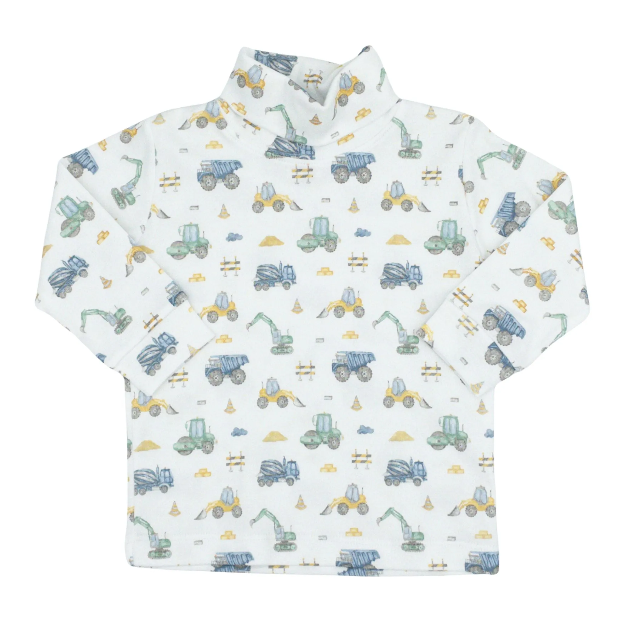Printed Pima Turtleneck - Construction Site - FINAL SALE