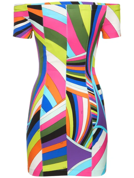 Pucci   Iride printed tech cady mini dress 