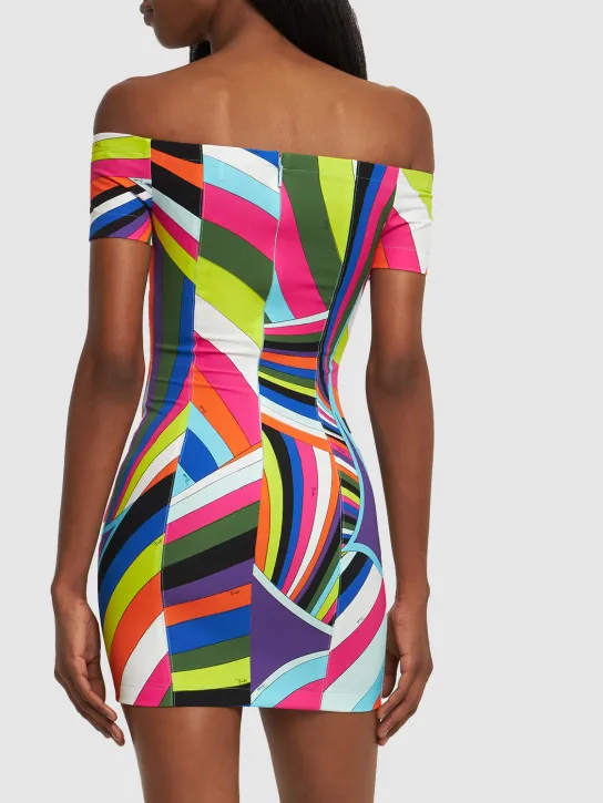Pucci   Iride printed tech cady mini dress 