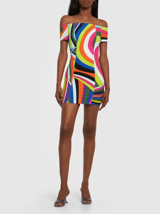 Pucci   Iride printed tech cady mini dress 