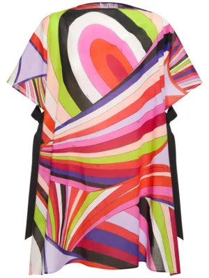 Pucci   Iride printed voile mini kaftan dress 