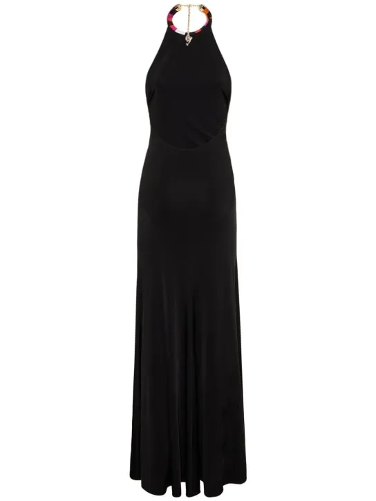Pucci   Long jersey halter long dress 
