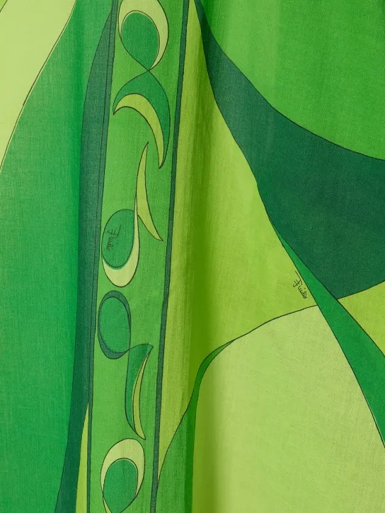 Pucci   Pesci cotton voile long kaftan dress 