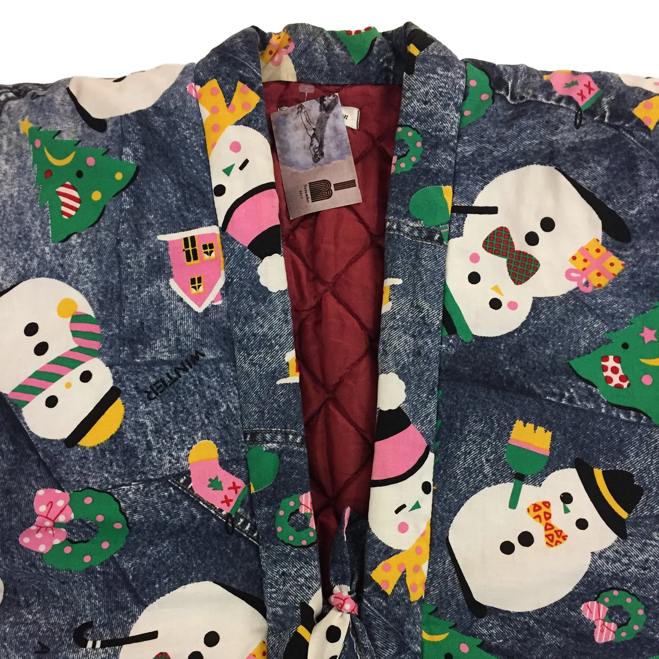 Rare Vintage Snowman Hanten