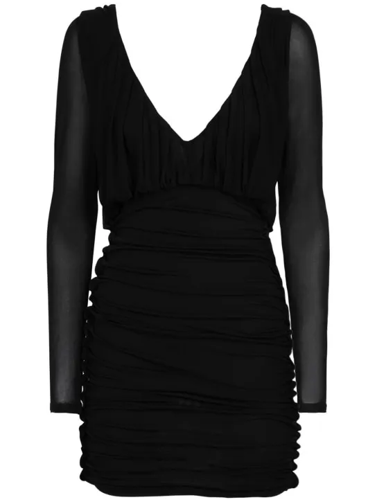 Saint Laurent   Cupro mini dress 
