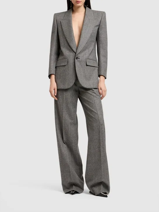 Saint Laurent   Wool flared pants 