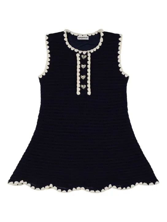 Self-portrait   Cotton blend crochet dress 