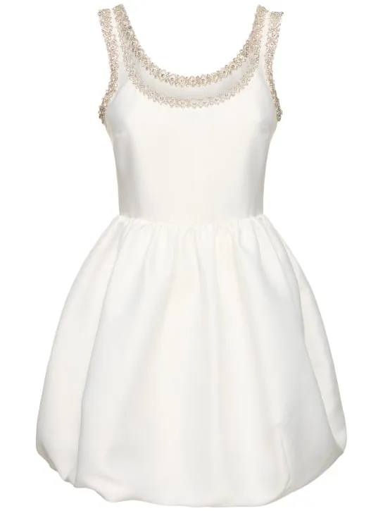 Self-portrait   Embellished taffeta mini dress 