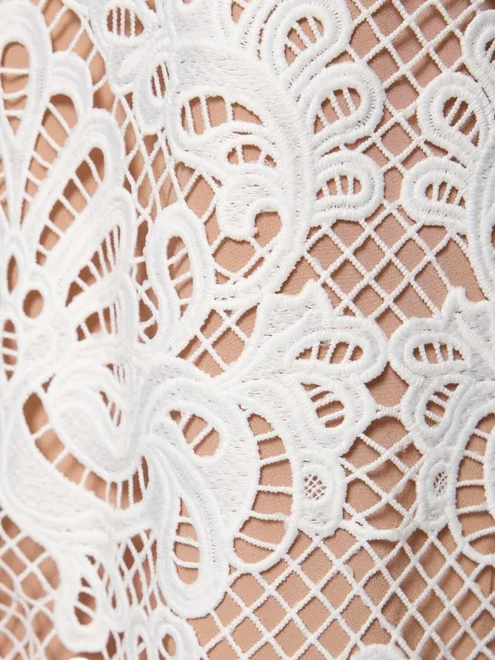 Self-portrait   Guipure lace mini dress 