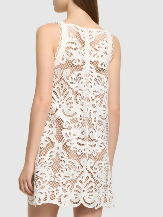 Self-portrait   Guipure lace mini dress 