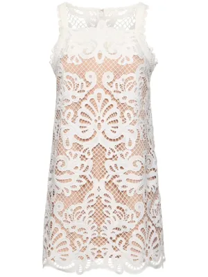 Self-portrait   Guipure lace mini dress 