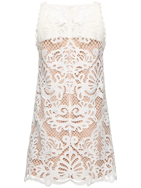 Self-portrait   Guipure lace mini dress 
