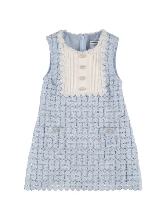 Self-portrait   Macramé lace sleeveless dress 