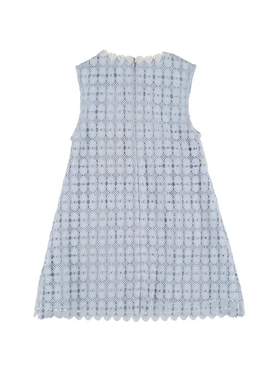 Self-portrait   Macramé lace sleeveless dress 