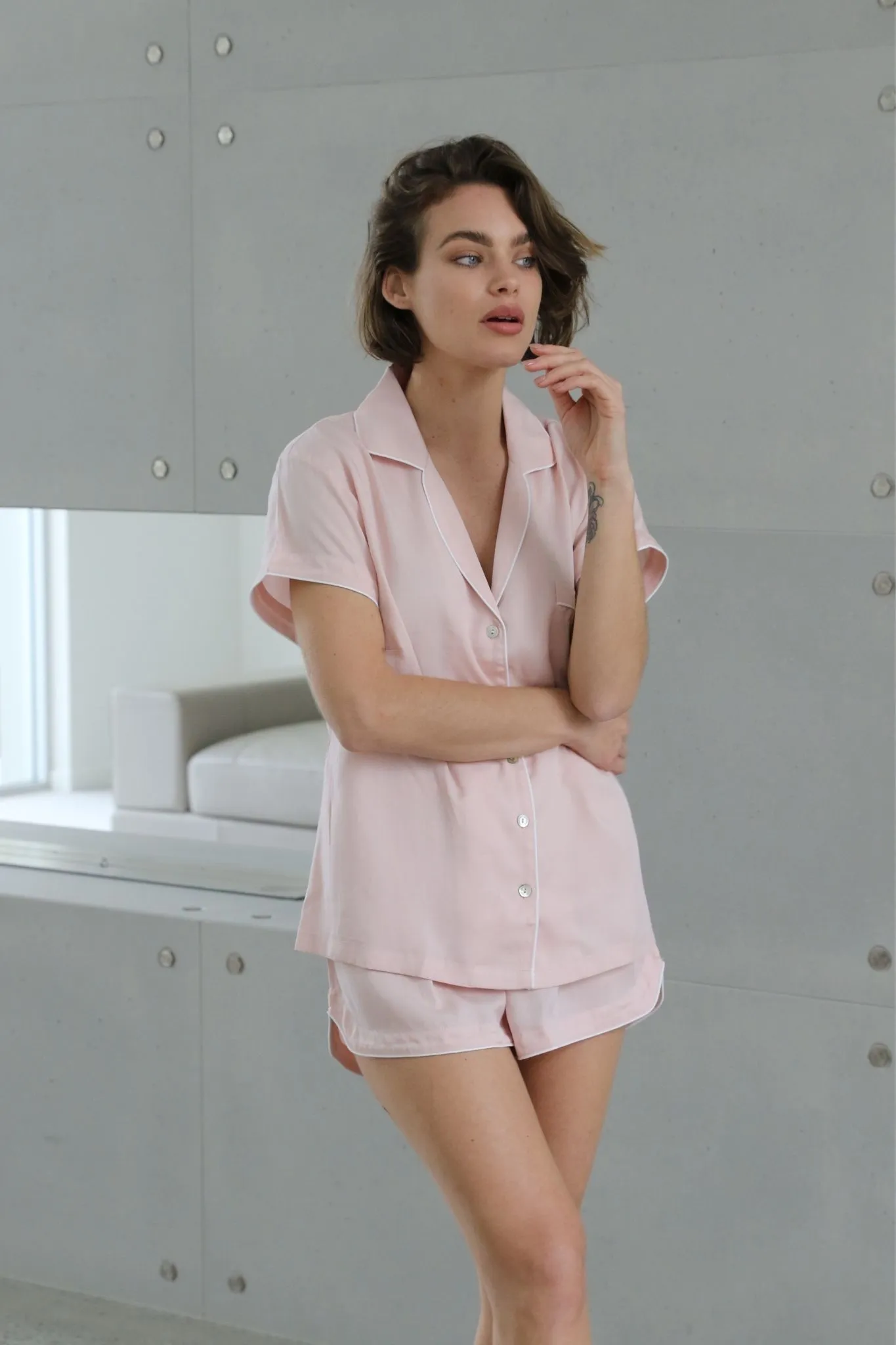 She's Sustainable Eva Pyjama Hamper - Blush