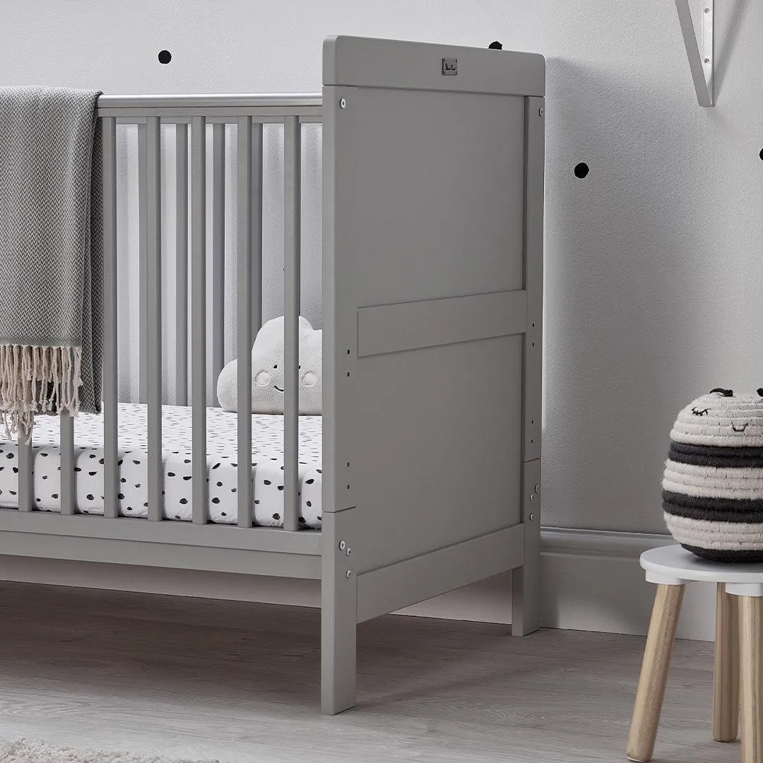 Silver Cross Devon Cot Bed - Grey