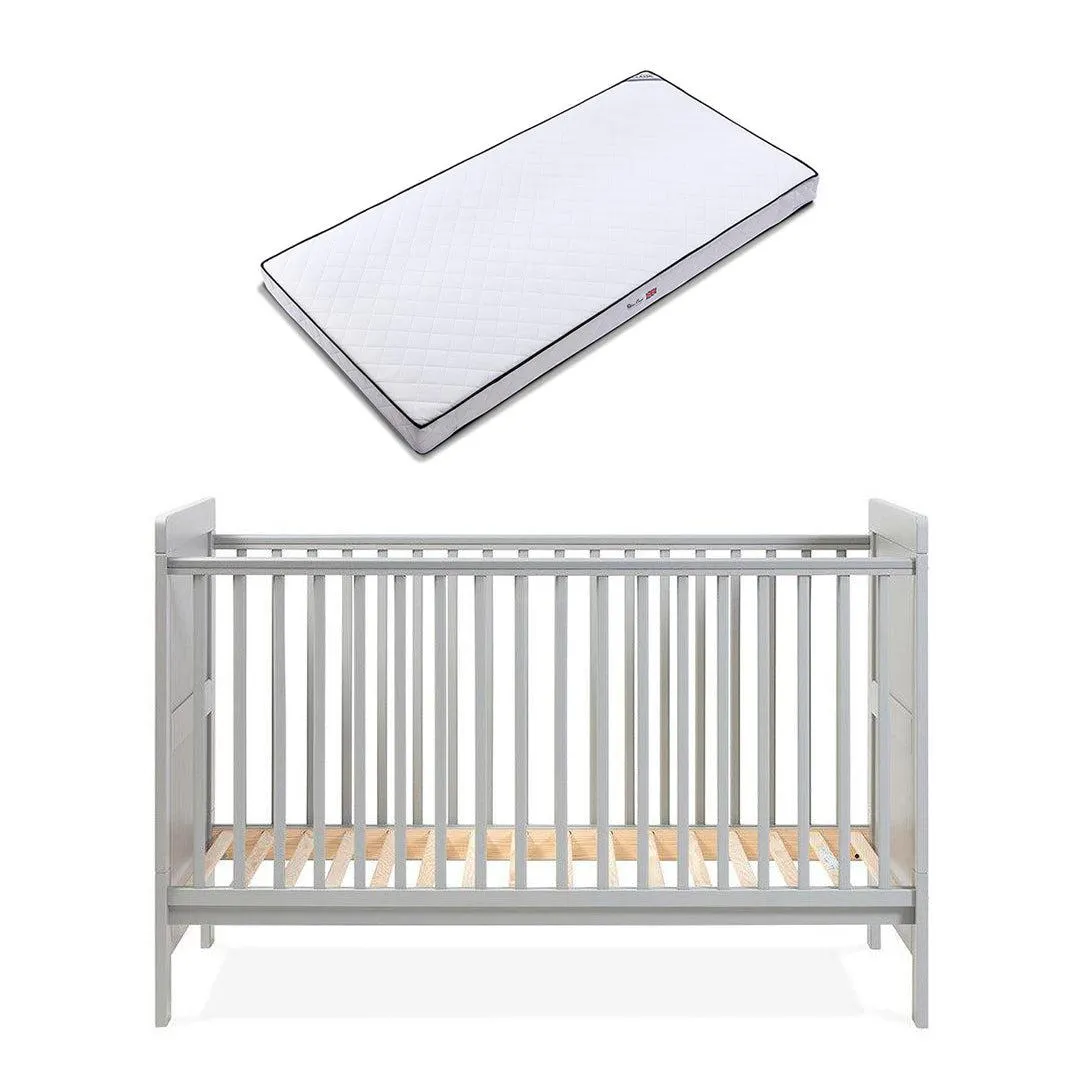 Silver Cross Devon Cot Bed - Grey