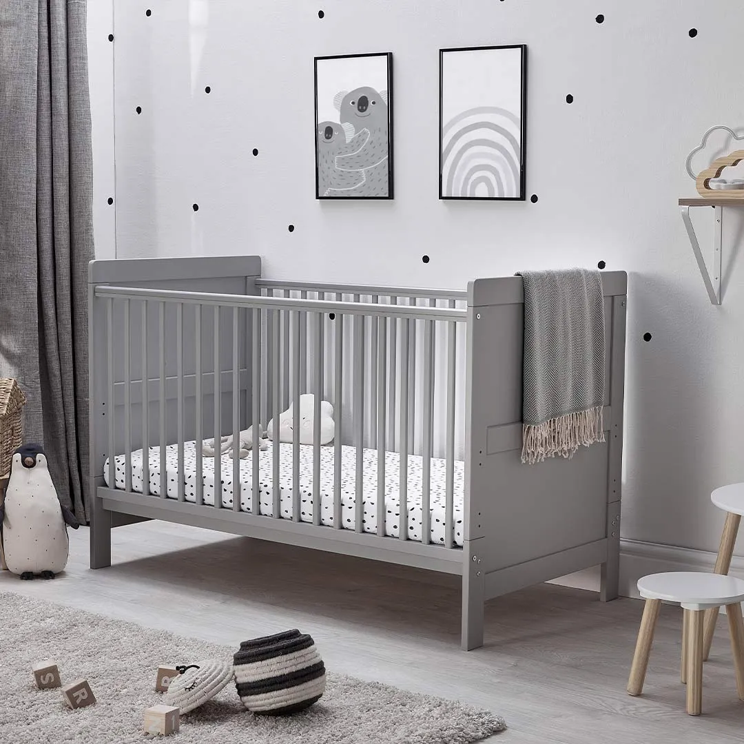 Silver Cross Devon Cot Bed - Grey