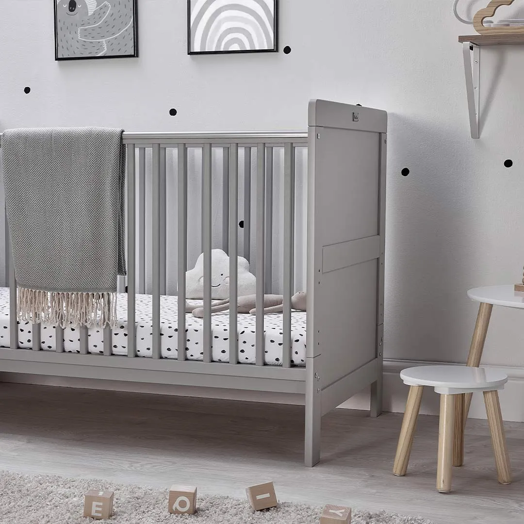 Silver Cross Devon Cot Bed - Grey