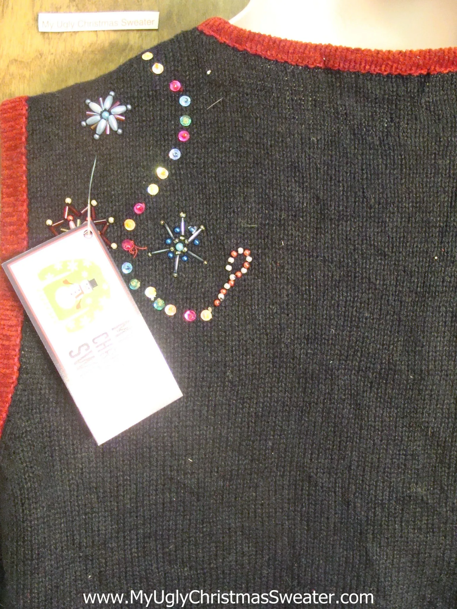 Snowmen and Bling Snow Funny Christmas Sweater Vest