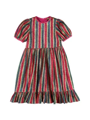 Stella McCartney Kids   Striped lurex dress 