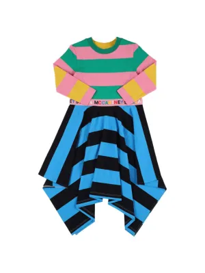 Stella McCartney Kids   Striped organic cotton dress 
