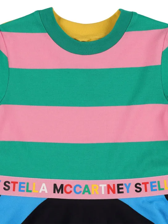 Stella McCartney Kids   Striped organic cotton dress 