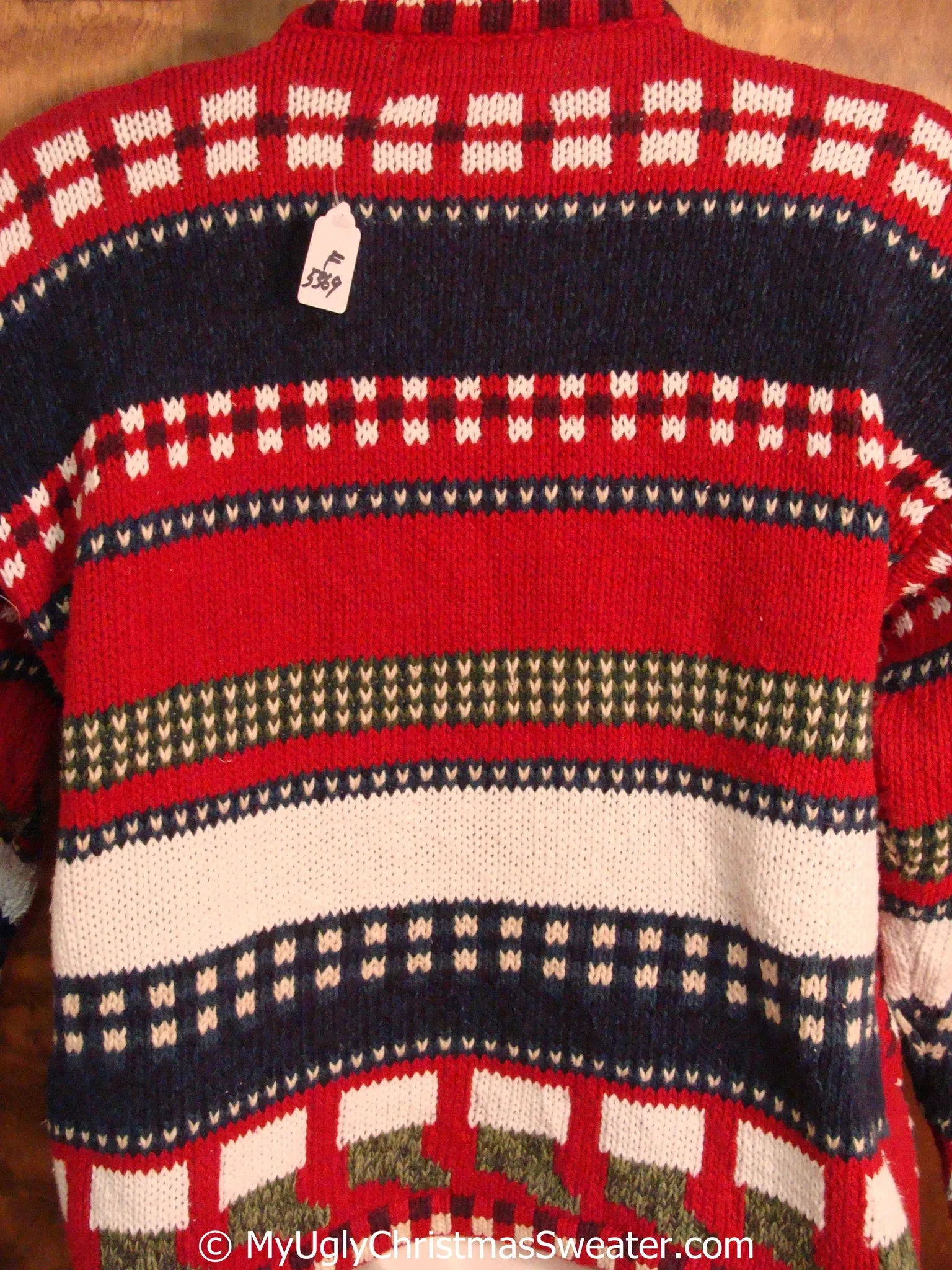 Tacky 80s 2sided Red Fun Christmas Sweater
