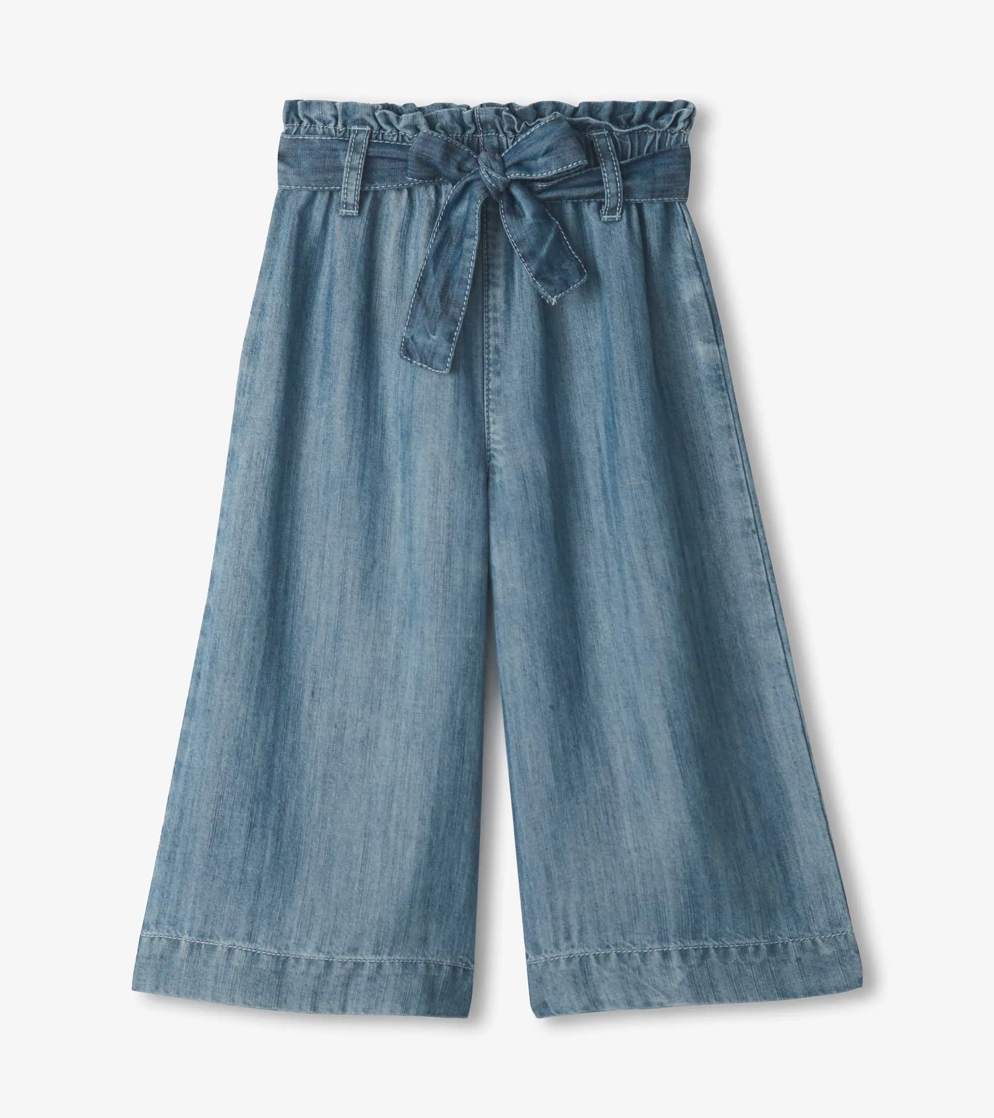 Tencel Cropped Paperbag Pants