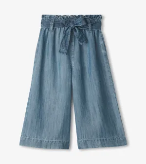 Tencel Cropped Paperbag Pants