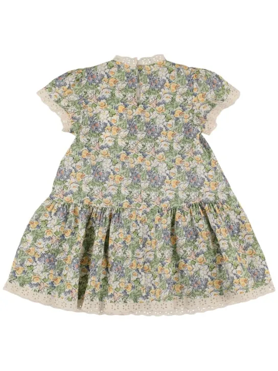 The New Society   Printed linen dress 