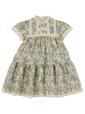 The New Society   Printed linen dress 