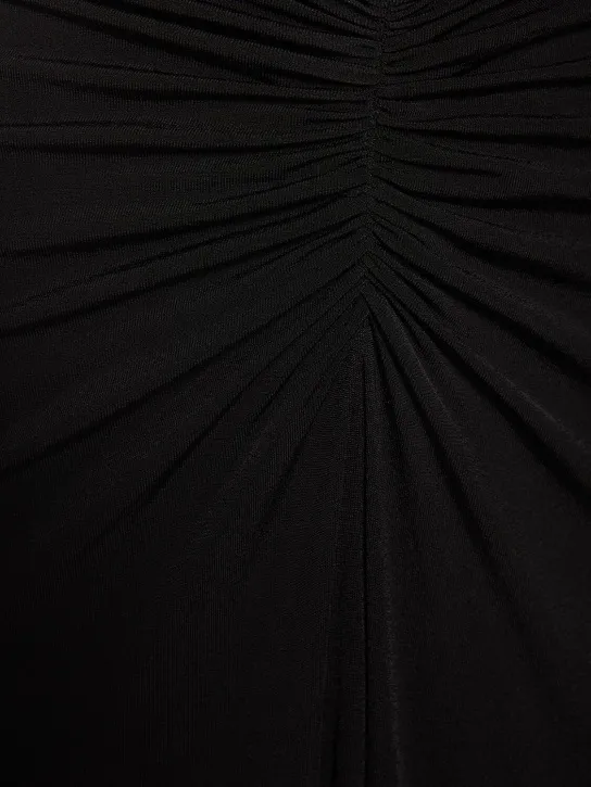 Tom Ford   Stretch sable jersey draped long dress 