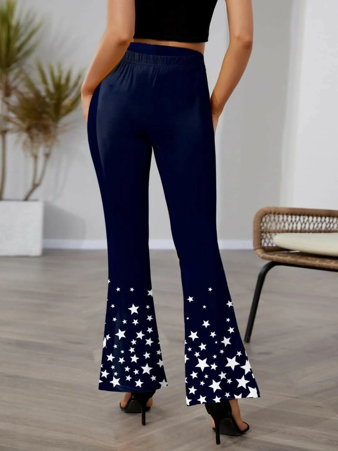 Twinkle flared elastic pants
