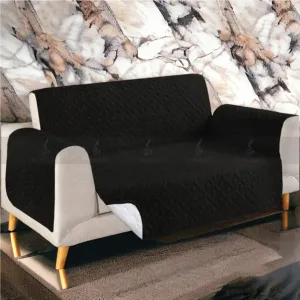 Ultrasonic Quilted Sofa Cover (Black Color)