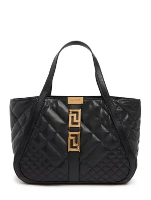 Versace   Small quilted leather tote bag 