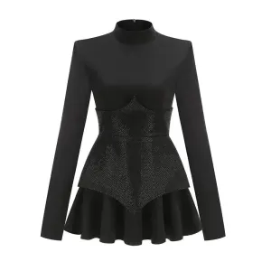 Véronique – Sequin patchwork – Mini dress