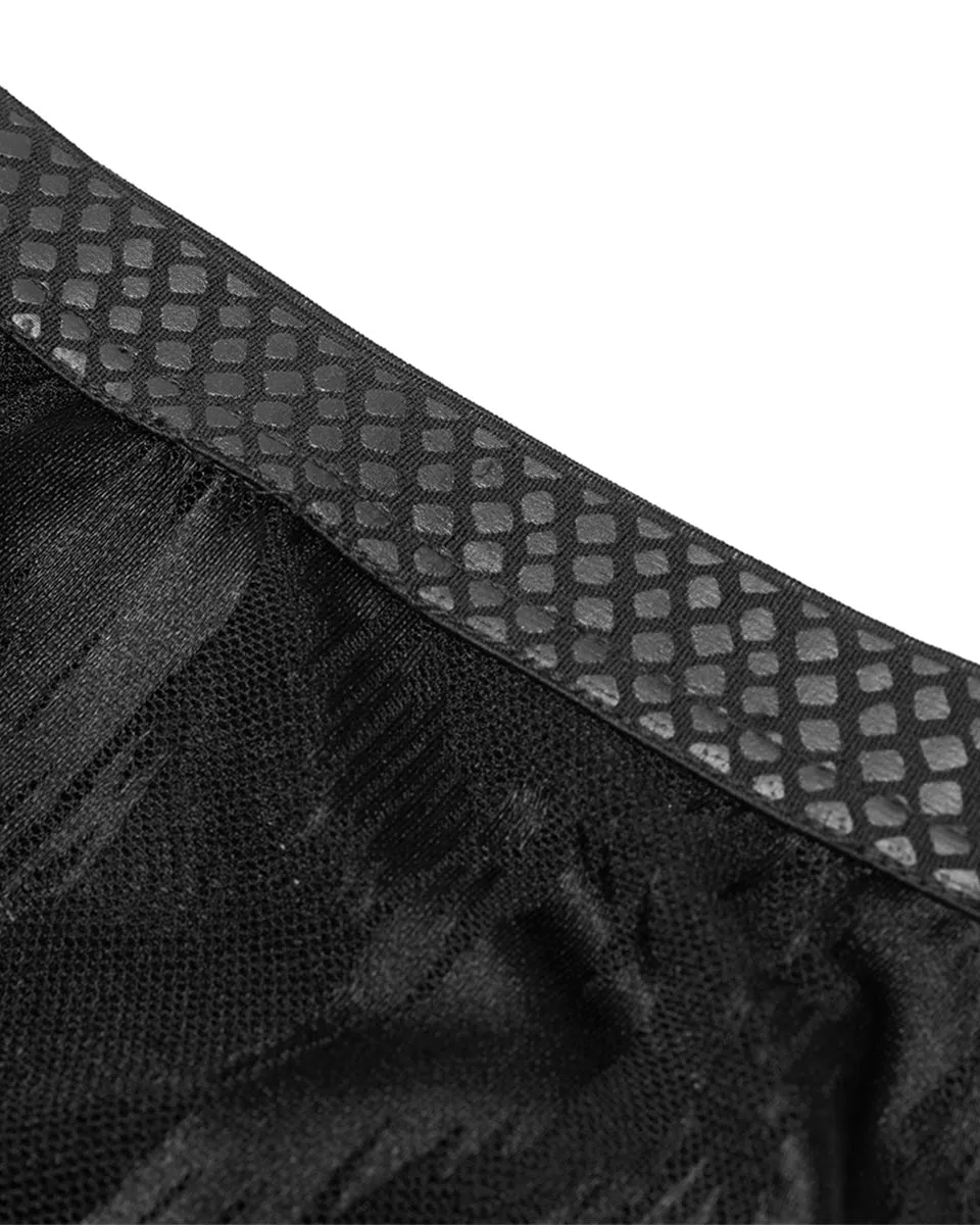 WK-445 Womens Sheer Mesh Flared Leggings