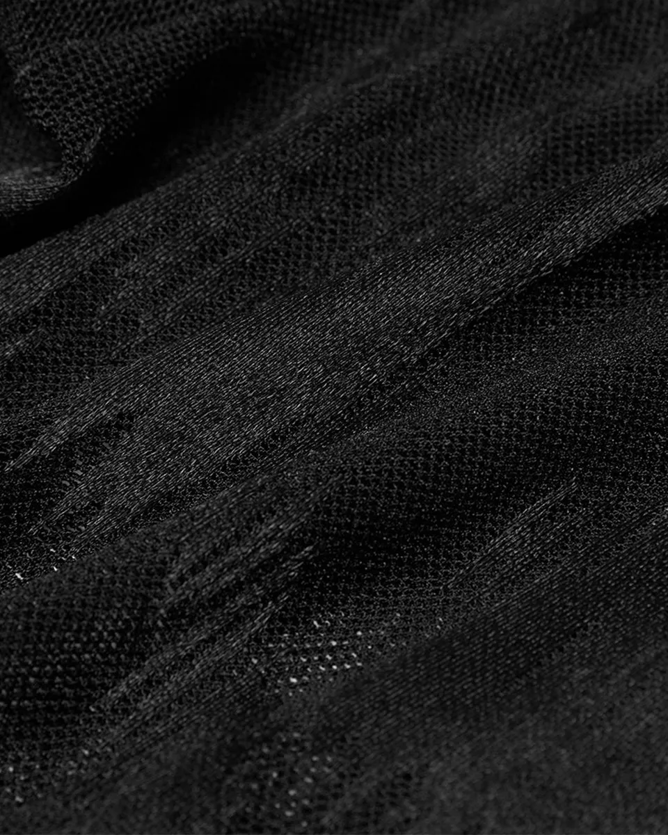 WK-445 Womens Sheer Mesh Flared Leggings