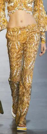 'Zippy' Paisley-Print Flared Pants